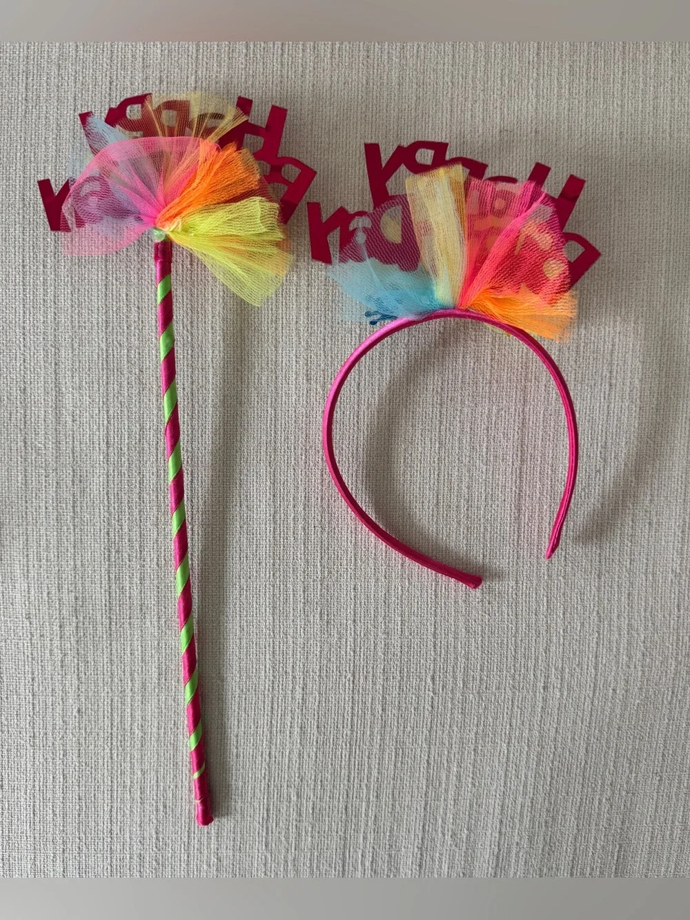 Princess Expressions - Birthday Girl Tutu Poms with Wand & Headband Size 3-6